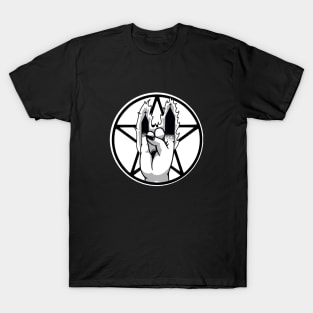 burning church devil sign T-Shirt